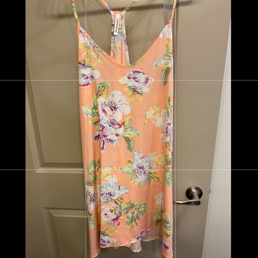 Mittoshop Coral Floral Sun Dress